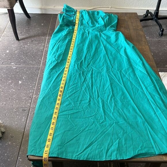 NWT ZESICA ONE SHOULDER EMPIRE WAIST RUFFLE MAXI DRESS - Picture 11 of 12